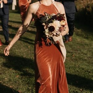 Jenny Yoo Dress / Gown - Dominique in English Rose Stretch Velvet